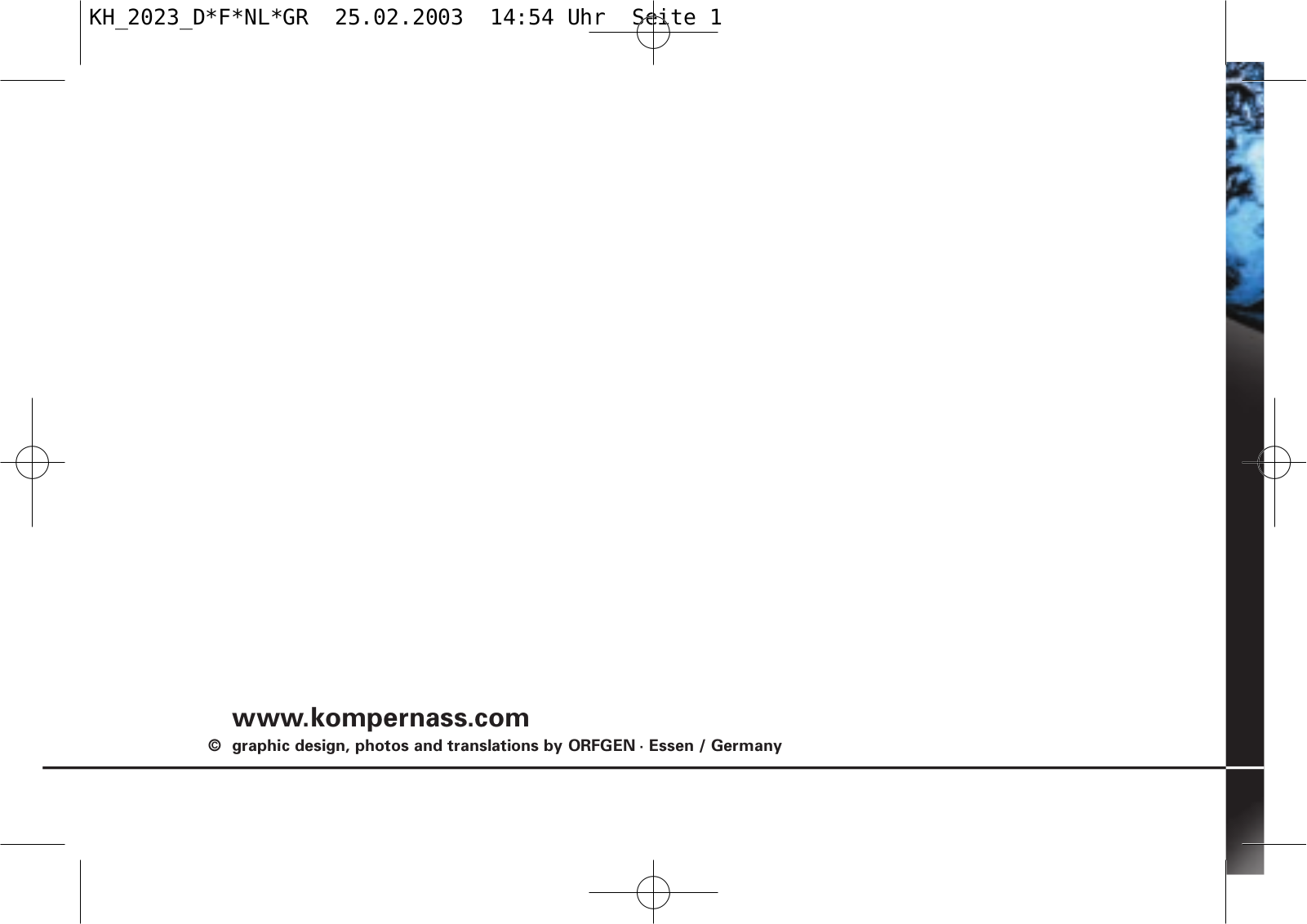 KOMPERNASS KH2023 User Manual