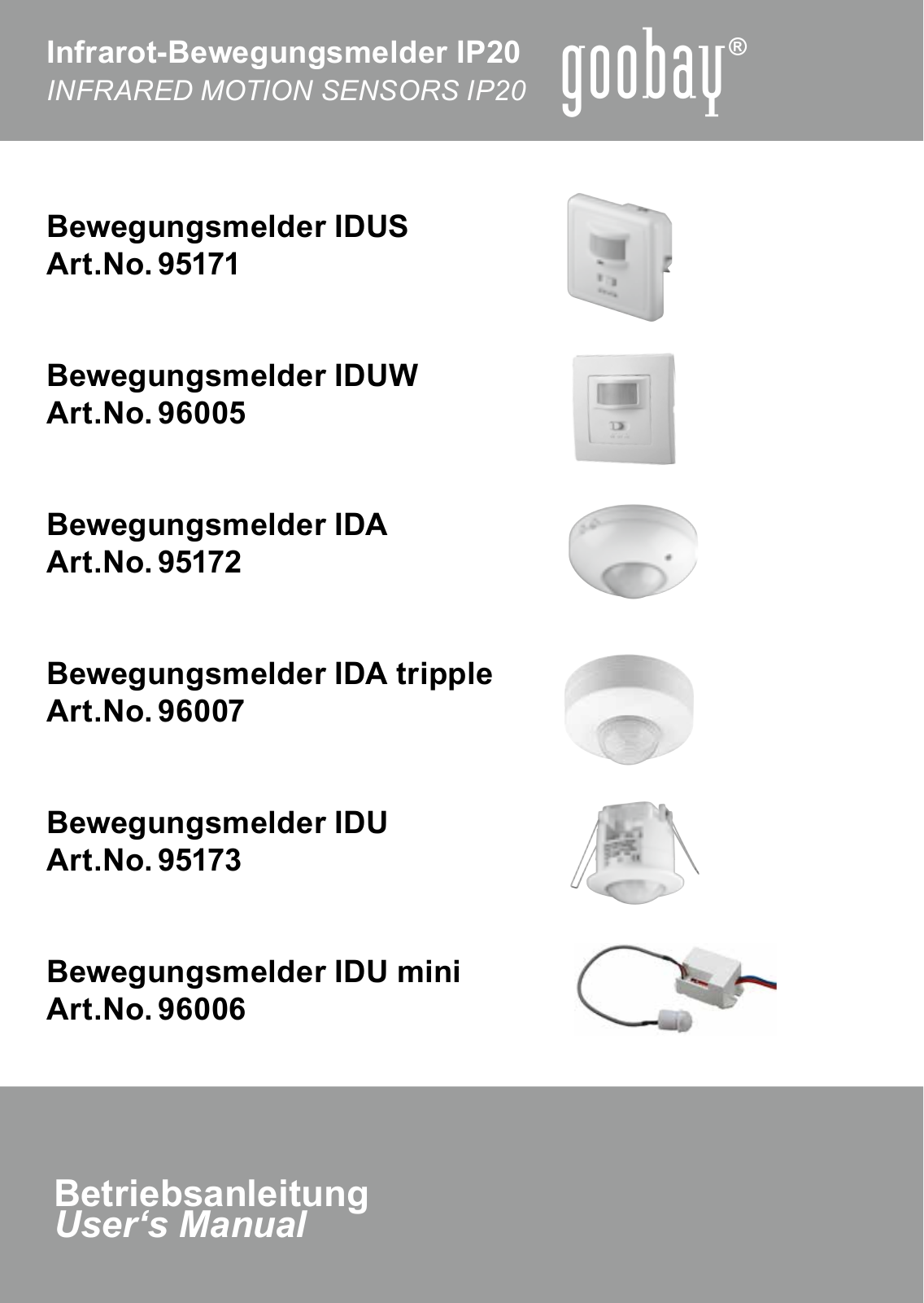 GOOBAY 96005 Instructions