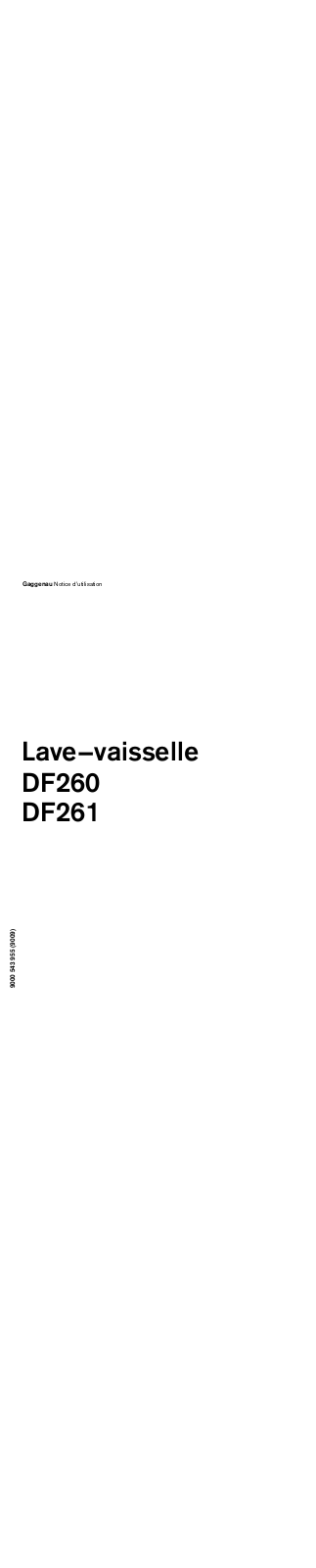 GAGGENAU DF 261, DF 260 User Manual