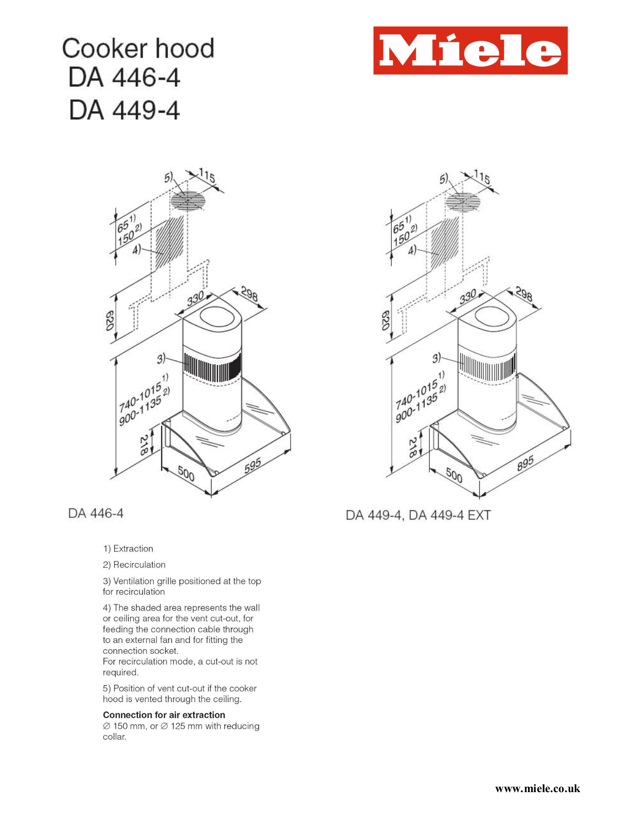 Miele DA446-4, DA449-4 S User Manual