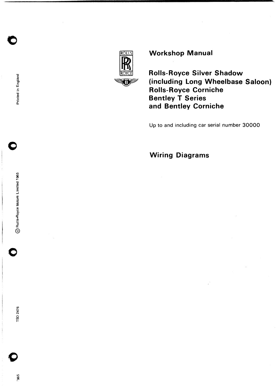 Rolls-Royce T, Bentley Corniche, Silver Shadow Workshop Manual - ManualMachine.com