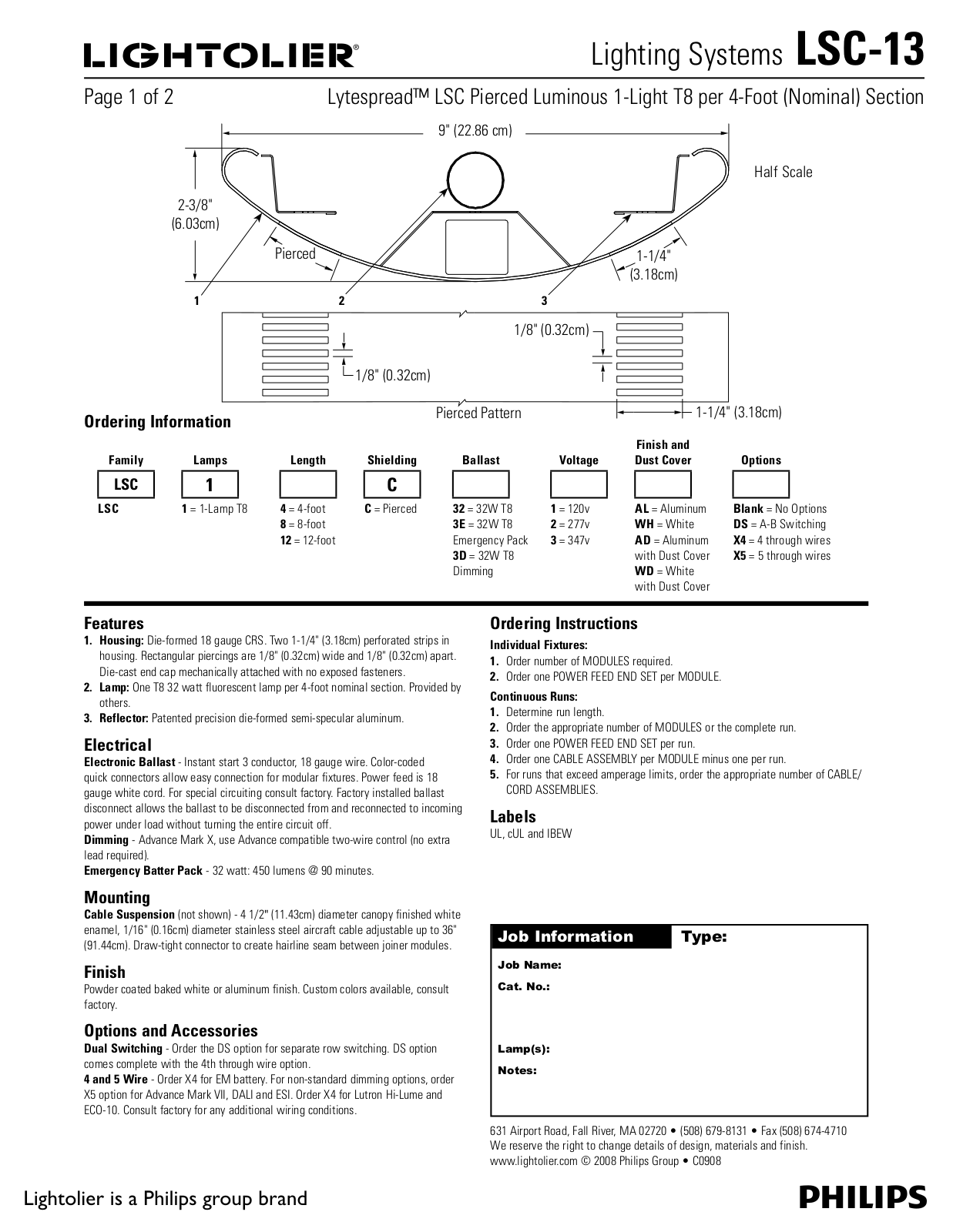 Lightolier LSC-13 User Manual