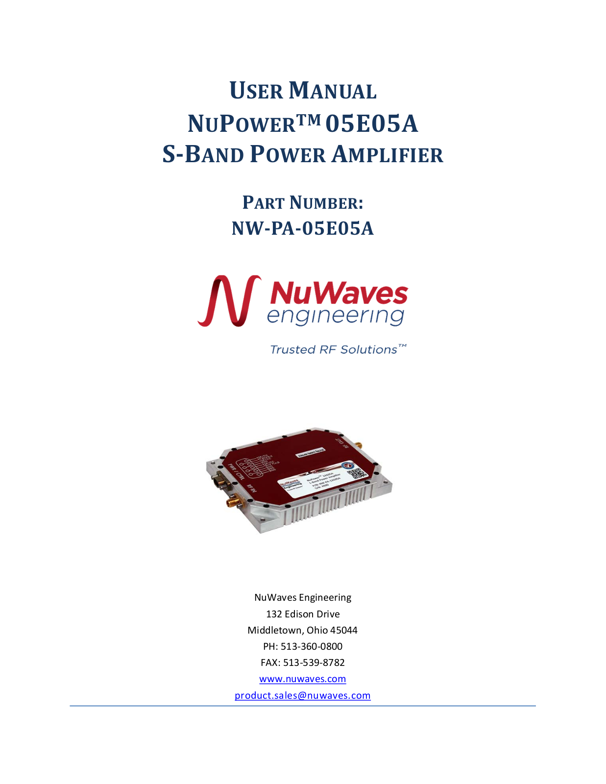 NuWaves NuPower 05E05A, NuPower 12D05A, NuPower NW-PA-12D05A User Manual - ManualMachine.com