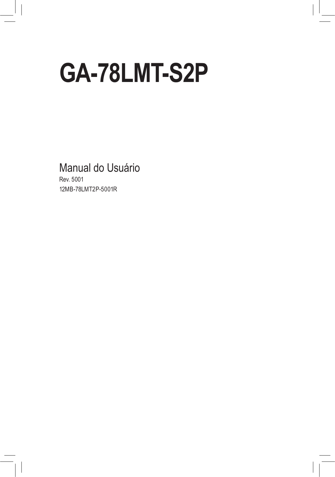 GIGABYTE GA-78LMT-S2P User Guide