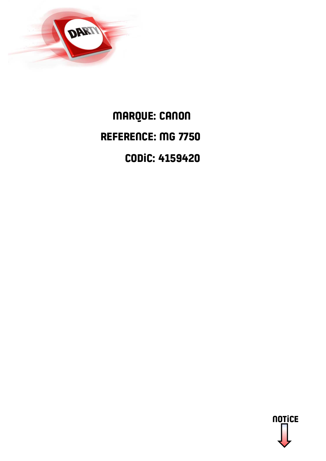 CANON MG7750 User Manual