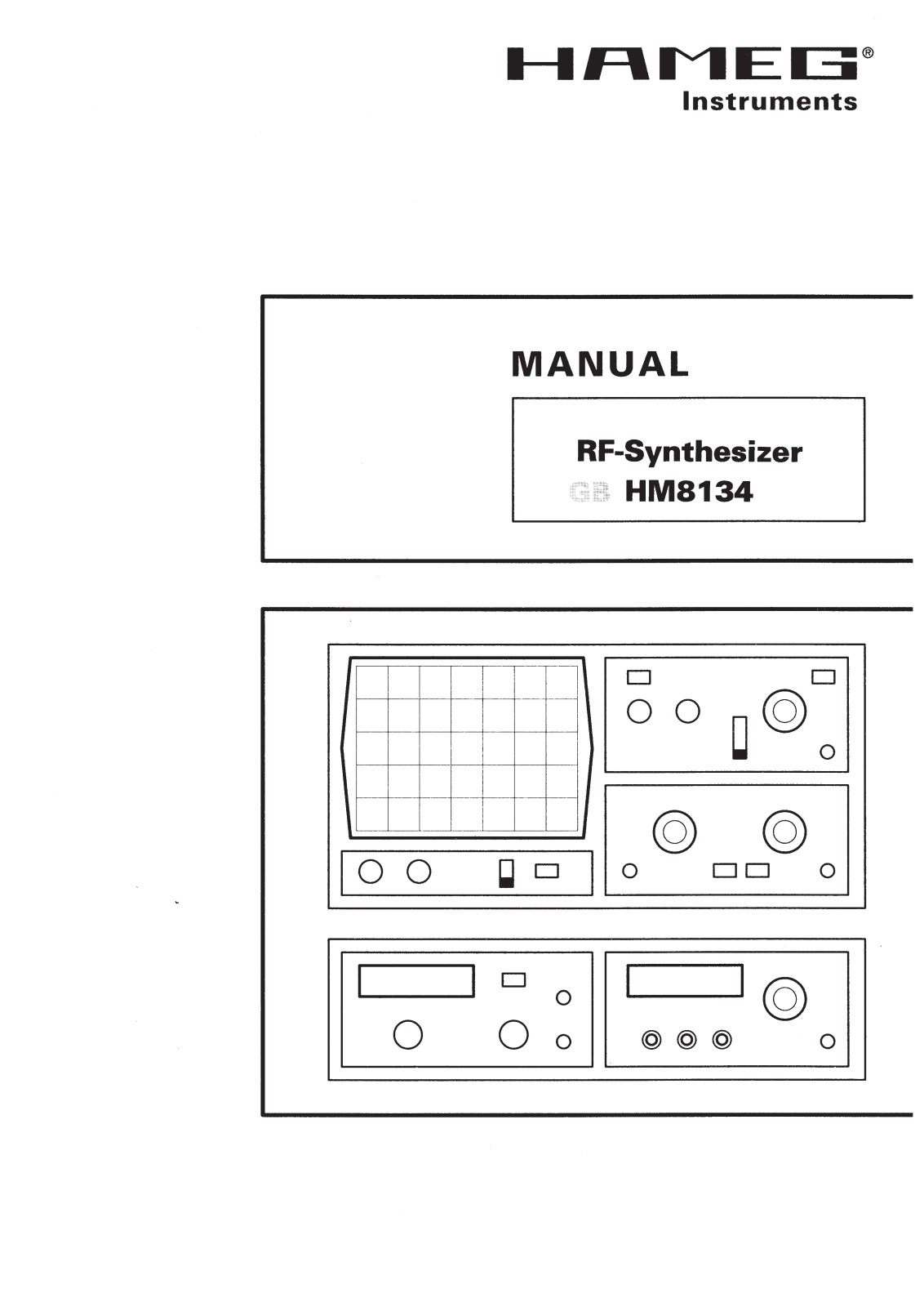 HAMEG HM8134 User Manual