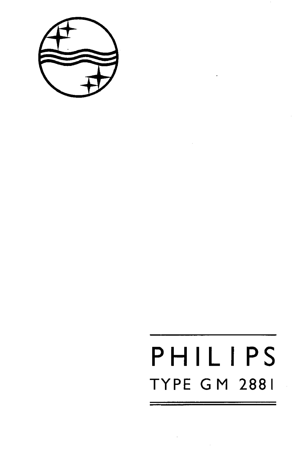 Philips GM2881-1 Schematic