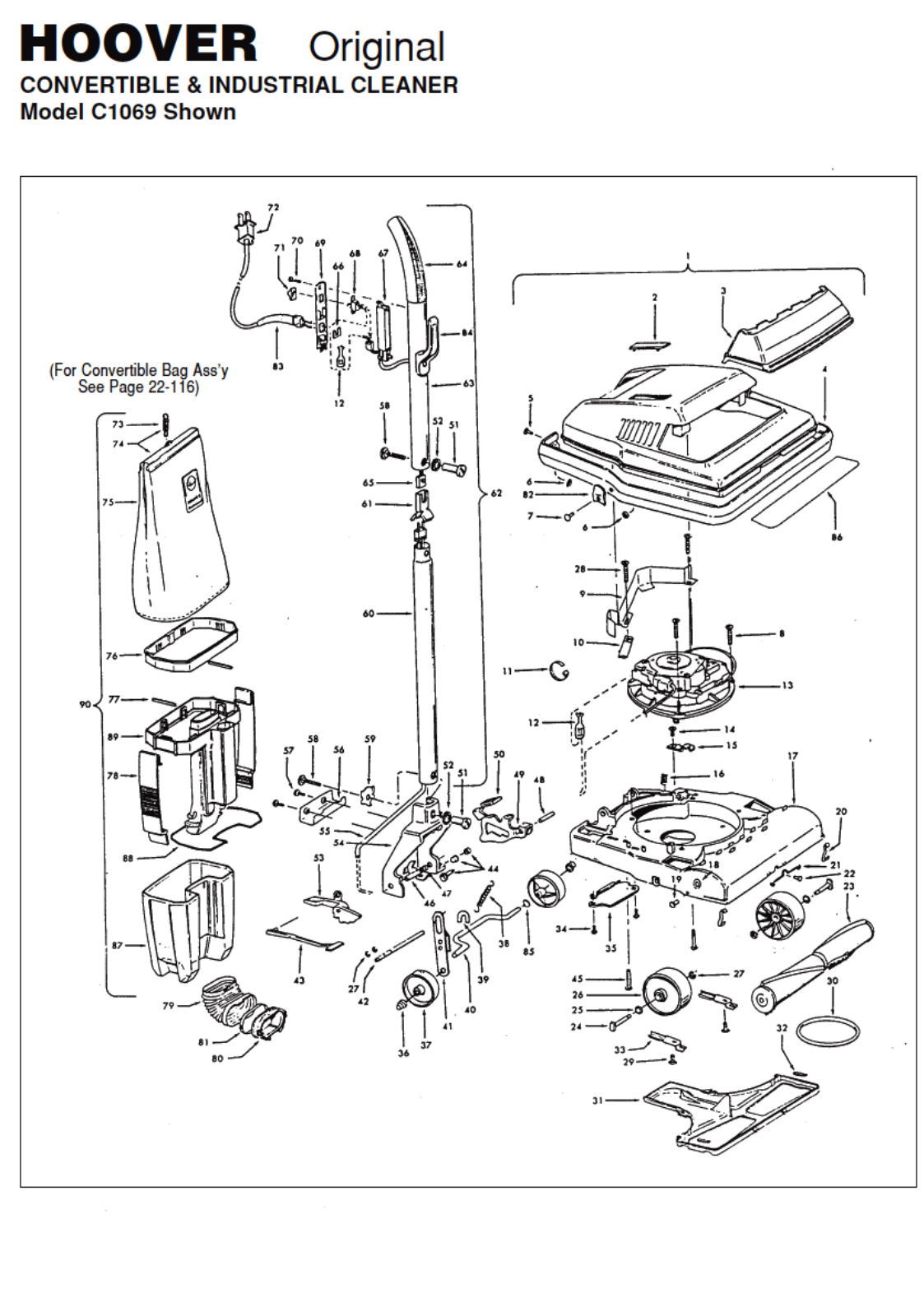 Hoover C1069 Owner's Manual