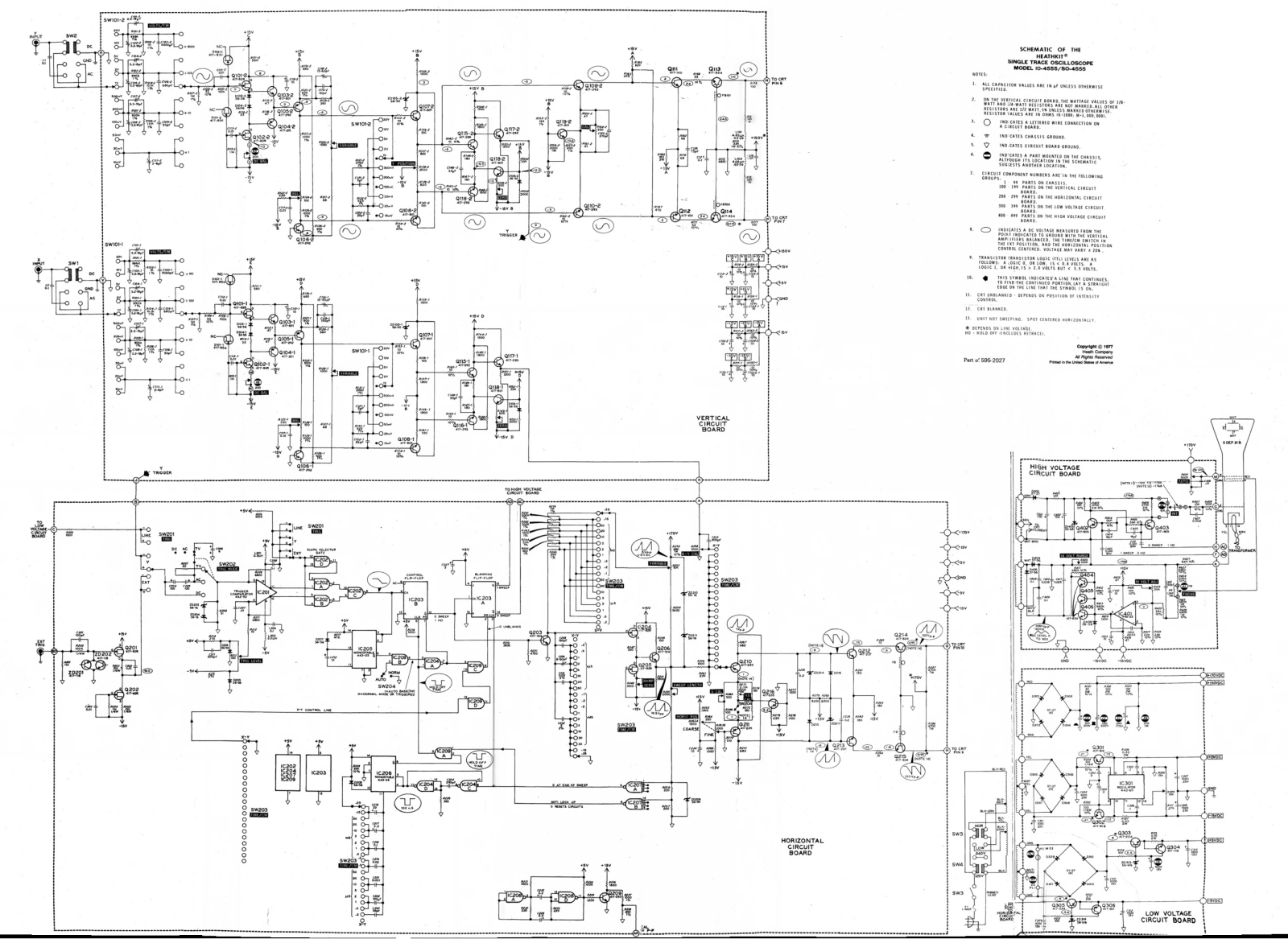 Heathkit IO-4555 Schematic