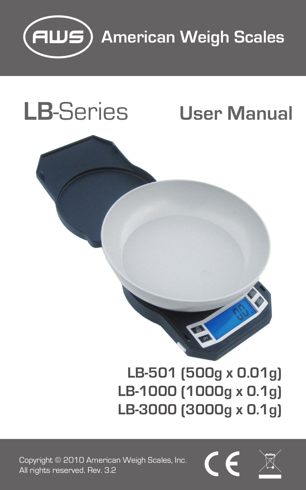 American Weigh Scales LB-1000, LB-501, LB-3000 User Manual