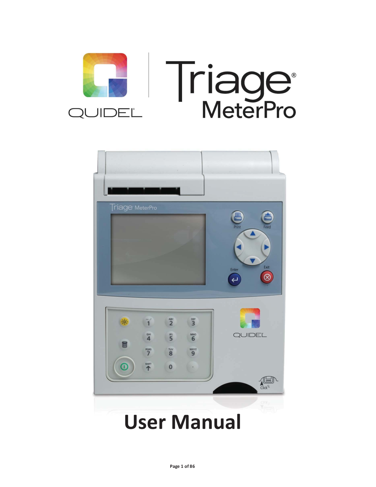 Quidel Triage MeterPro User Manual - ManualMachine.com
