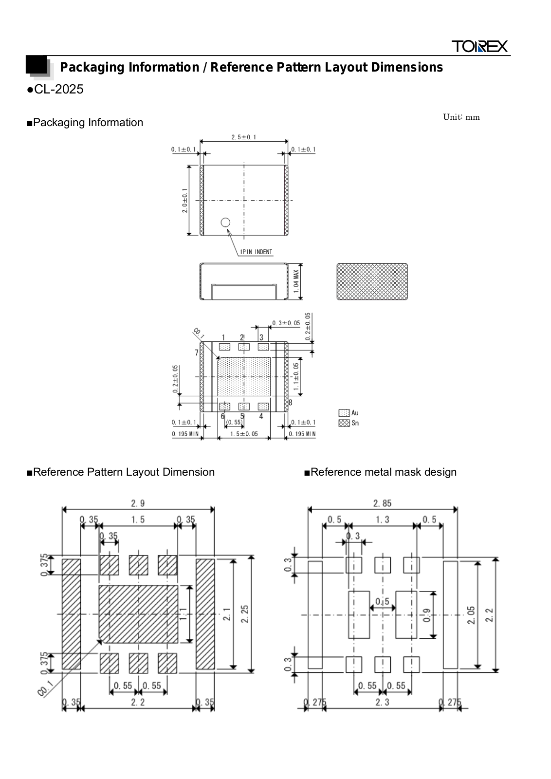 TOREX CL-2025 User Manual