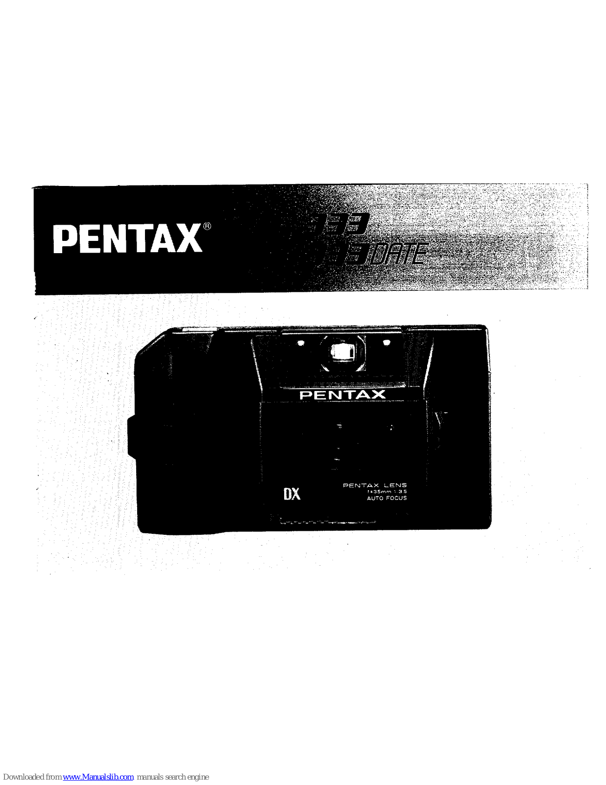 Pentax PC-333 DATE User Manual