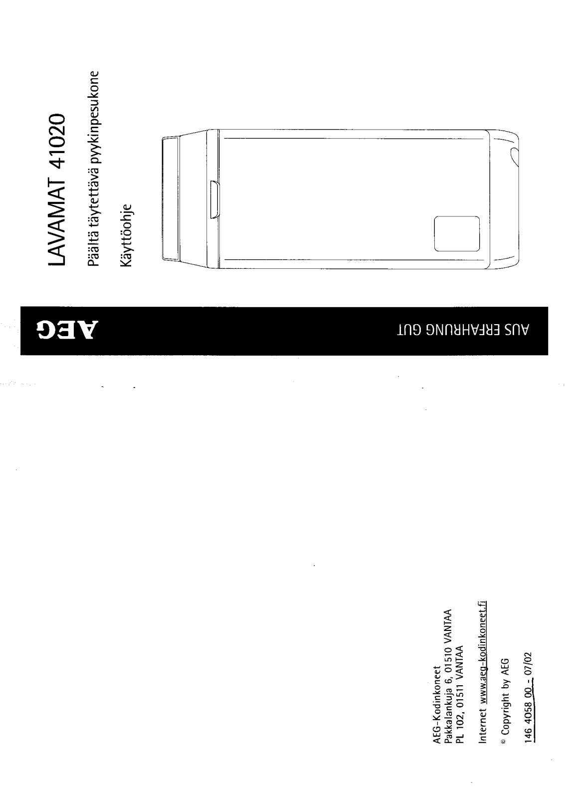 AEG LAV41020 User Manual