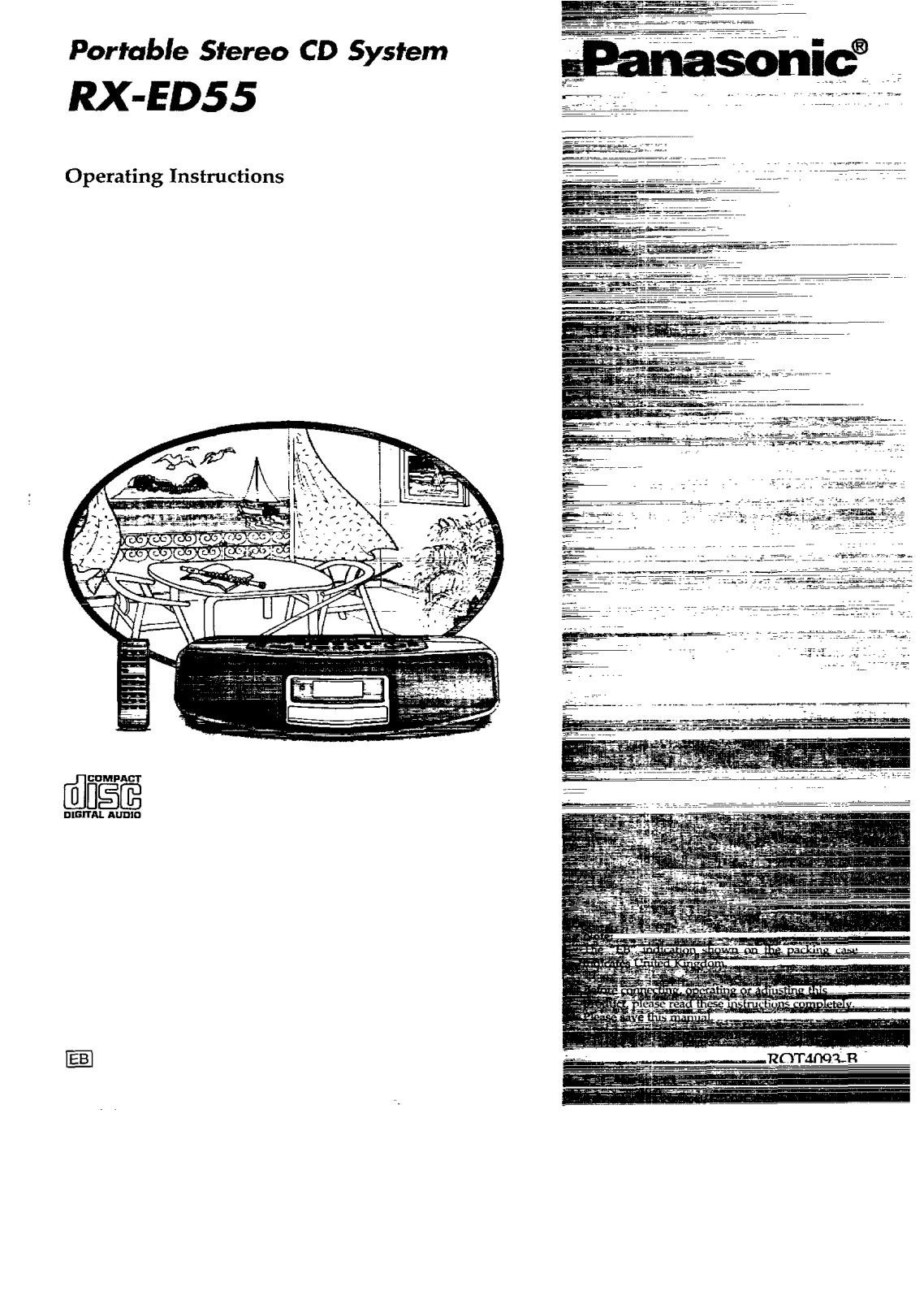 Panasonic RX-ED55 User Manual