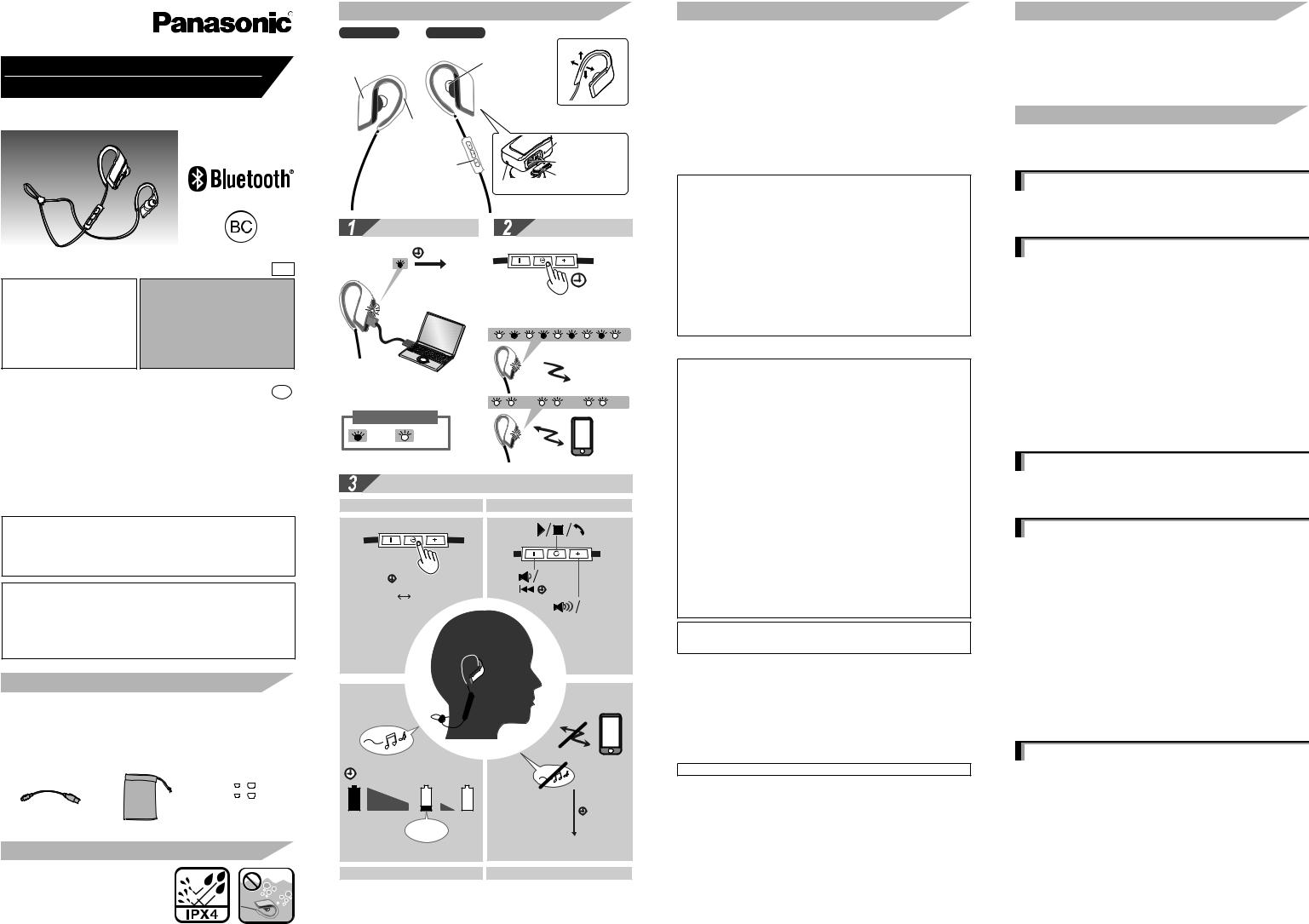 Panasonic of North America RP BTS30 User Manual