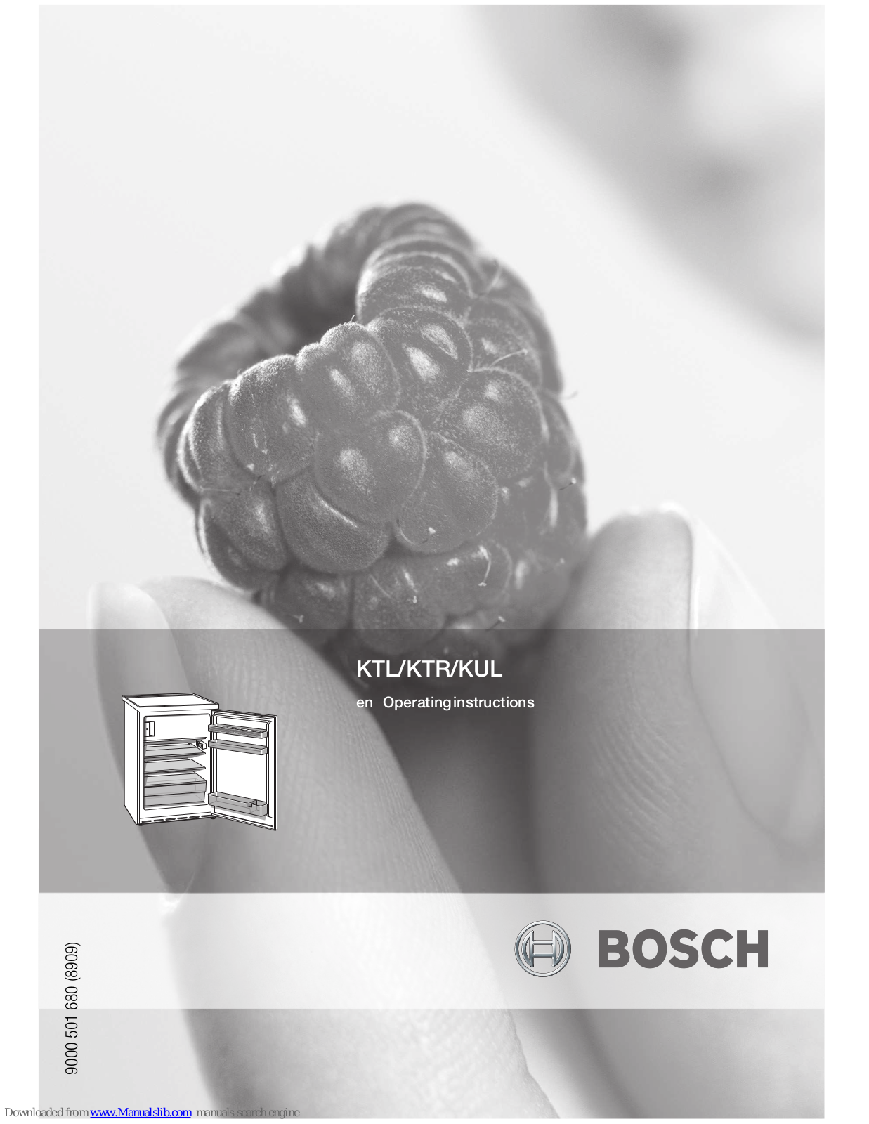 Bosch KTR, KUL, KTL Operating Instructions Manual