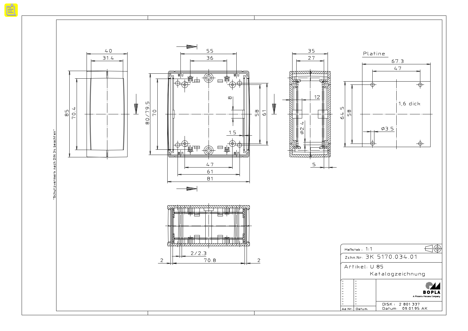 BOPLA BOPLA U 85 85 - ManualMachine.com