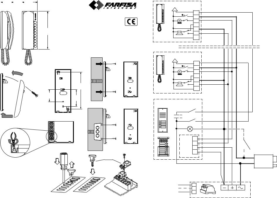 Farfisa PT520W Wiring Diagram