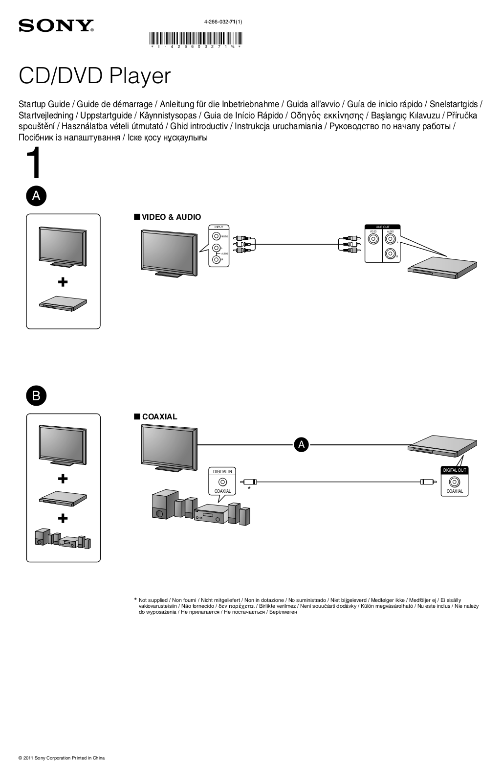 SONY DVP-SR120 User Manual