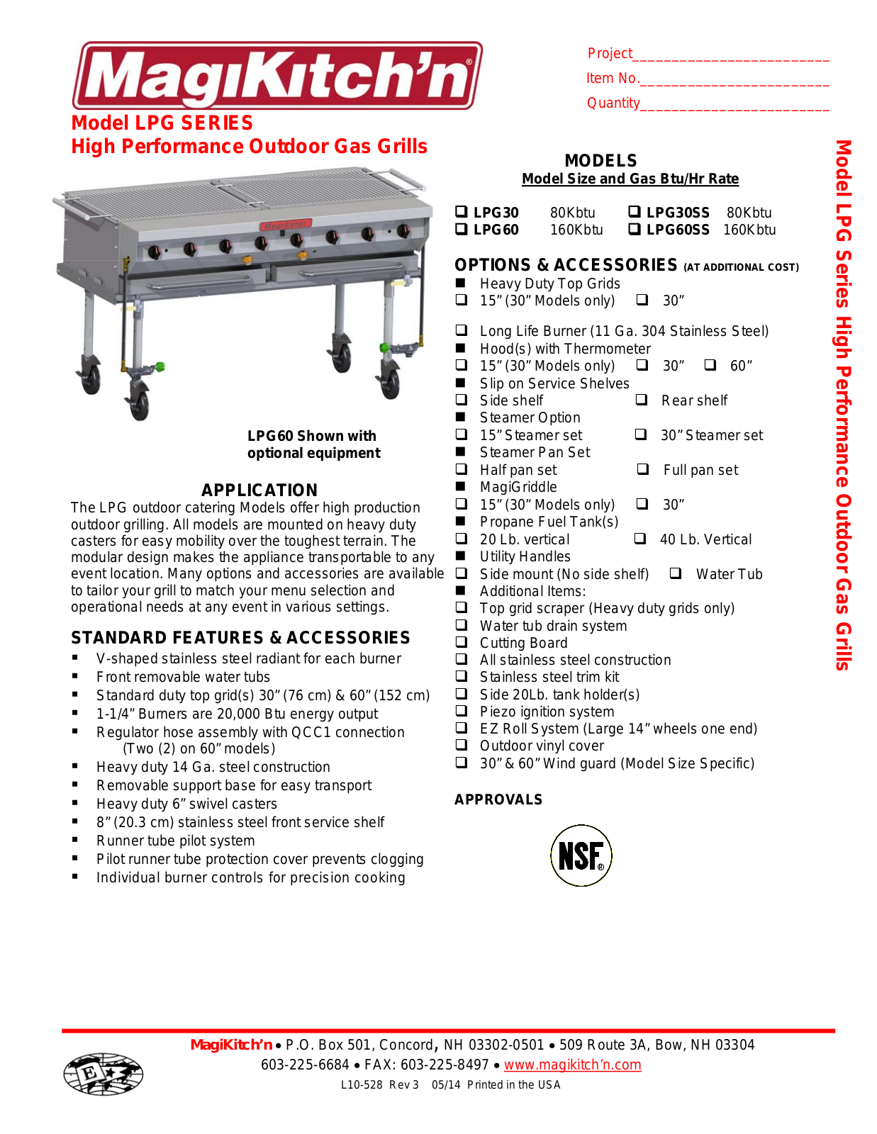 Magikitch'N LPG-30SS User Manual