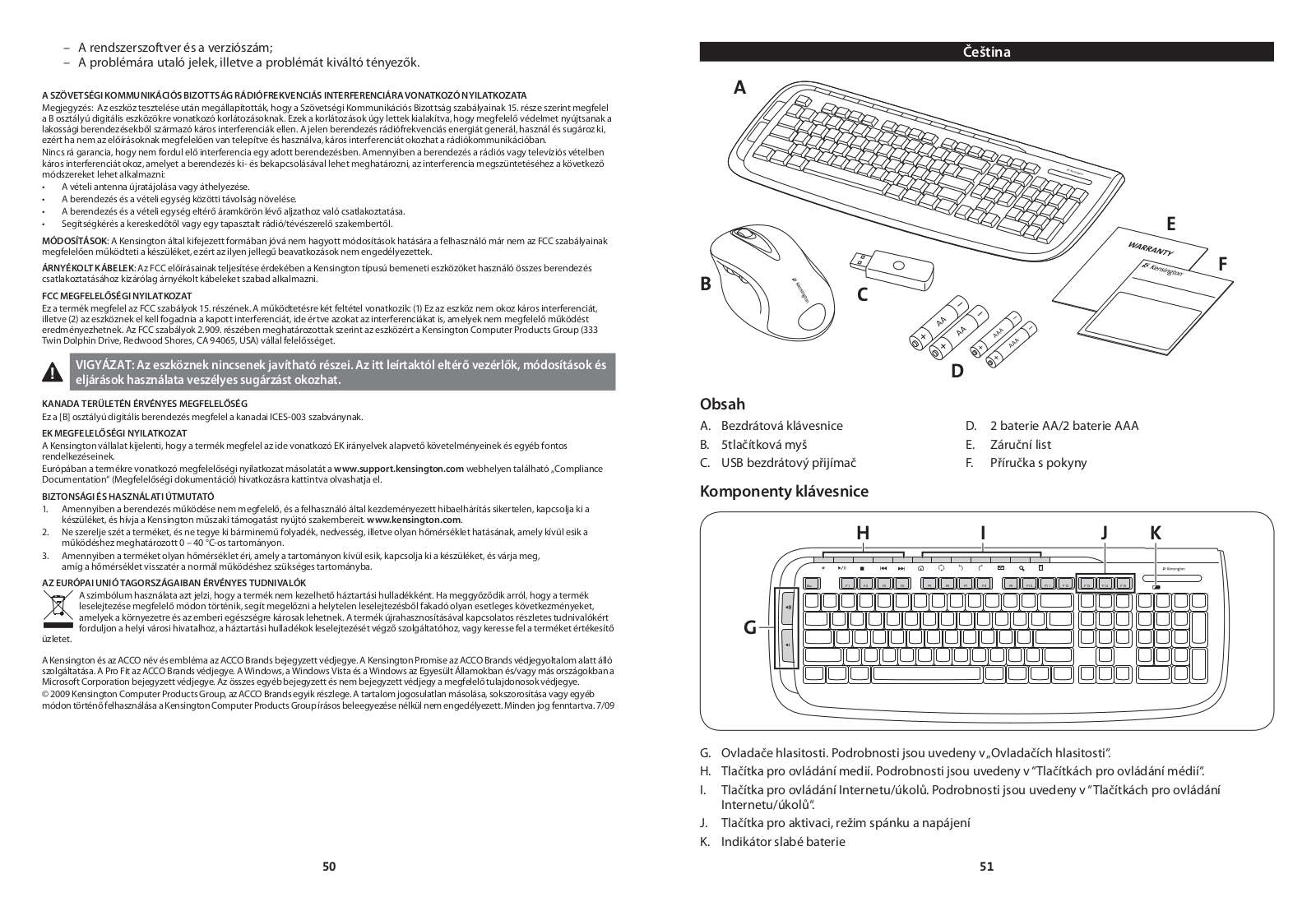 Kensington M01048-K, M01048-D, M01050-M User Manual