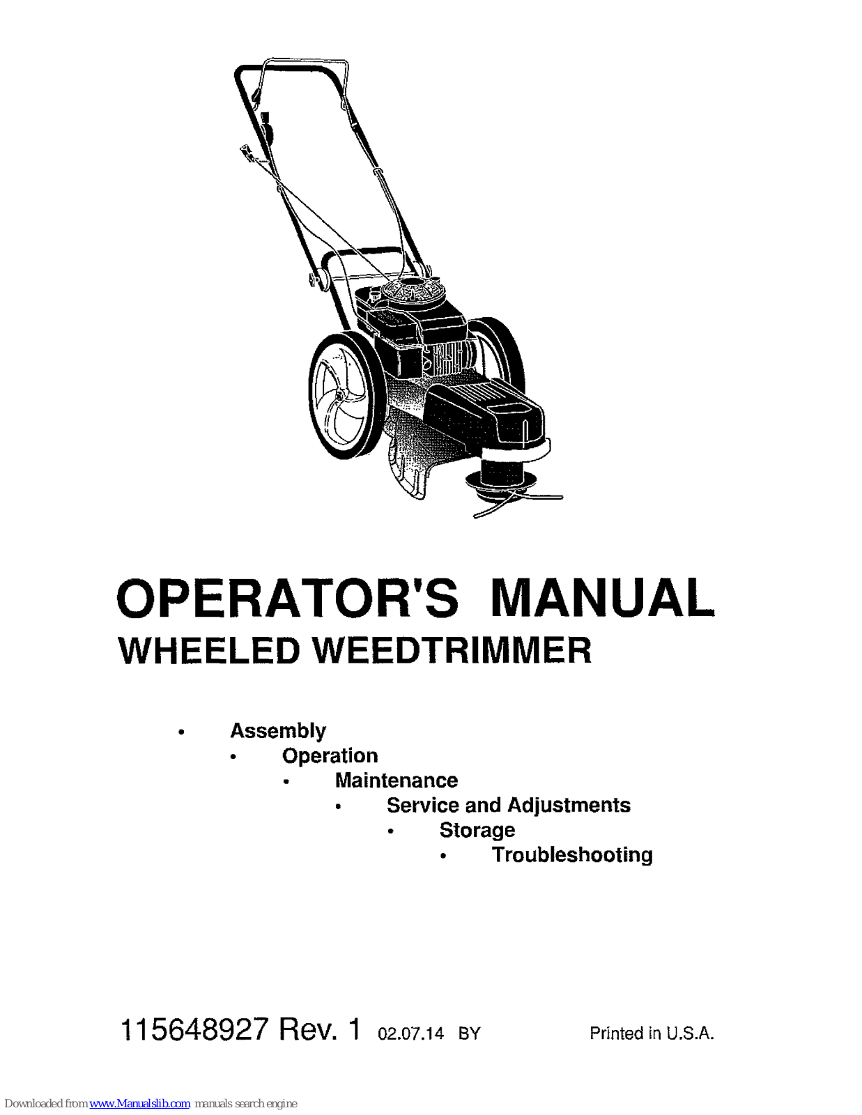 Husqvarna HU625HWT Operator's Manual - ManualMachine.com