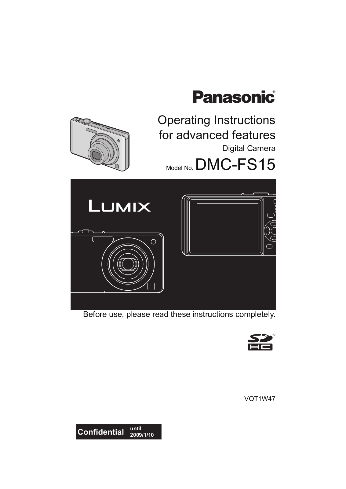 Panasonic LUMIX DMC-FS15 TECHNICAL CHARACTERISTICS