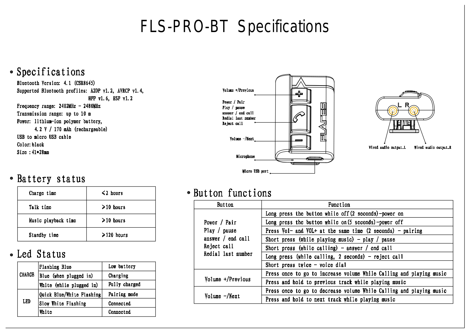 Flare Audio FLS PRO BT User Manual - ManualMachine.com