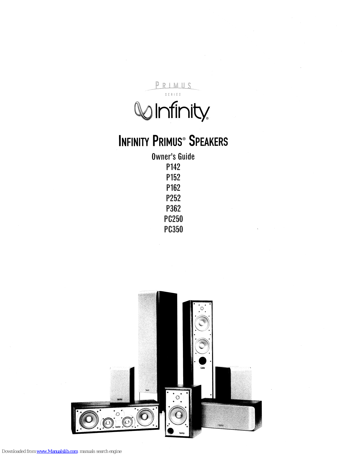 Infinity Primus P142, Primus P152, Primus P162, Primus P252, Primus P362 Owner's Manual - ManualMachine.com