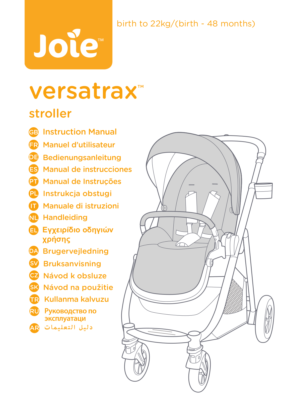 Joie versatrax Instruction Manual