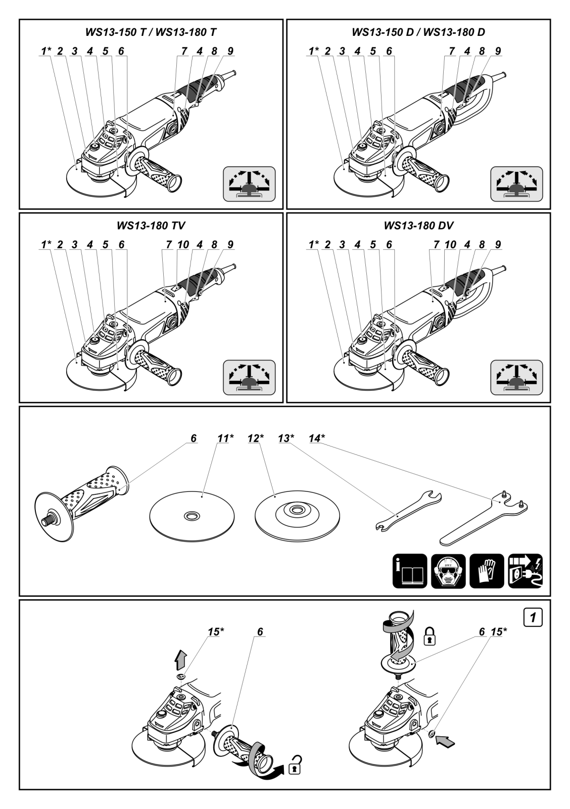 DWT WS13-150 T, WS13-180 TV User Manual