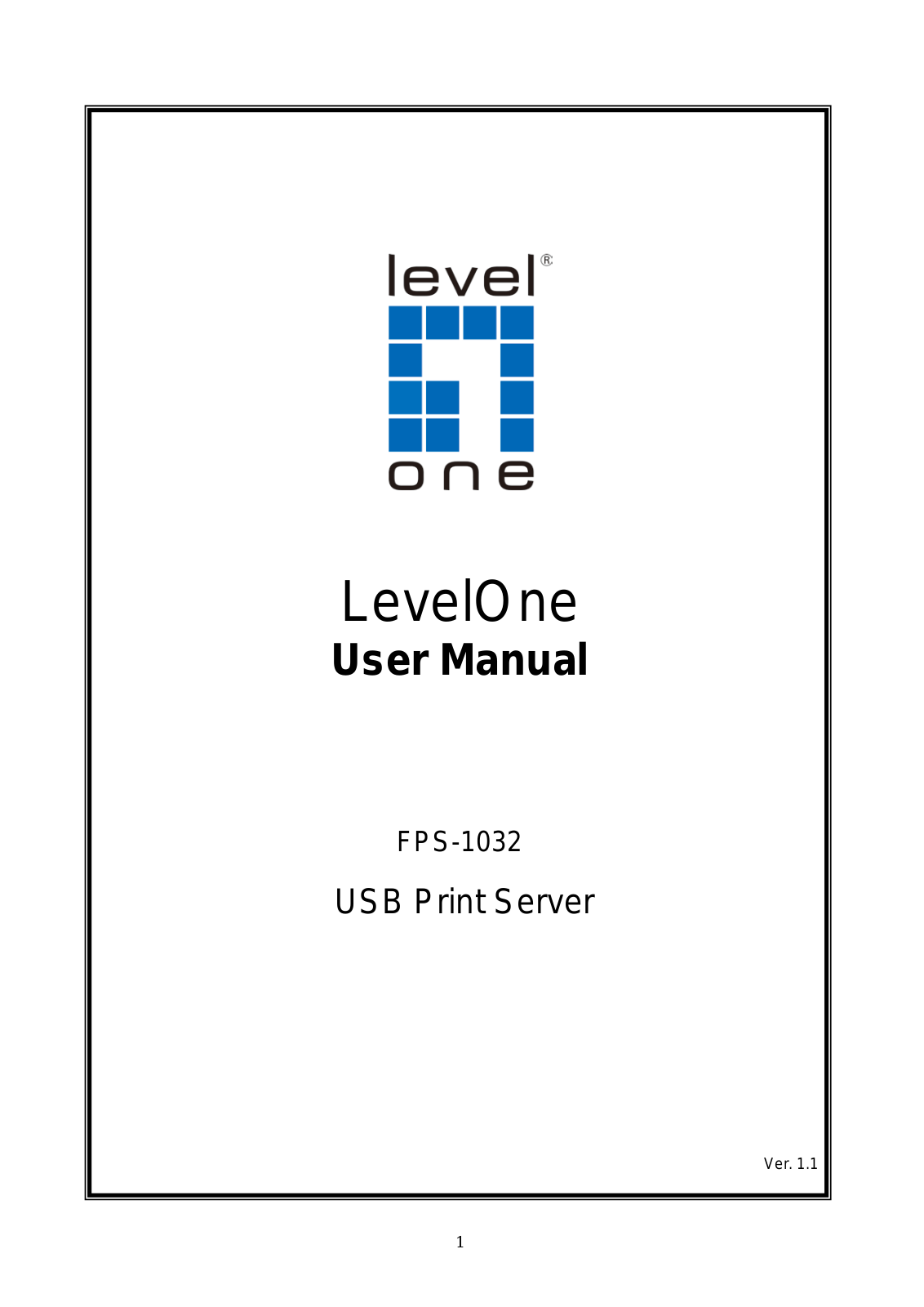 LevelOne FPS-1032 User Manual