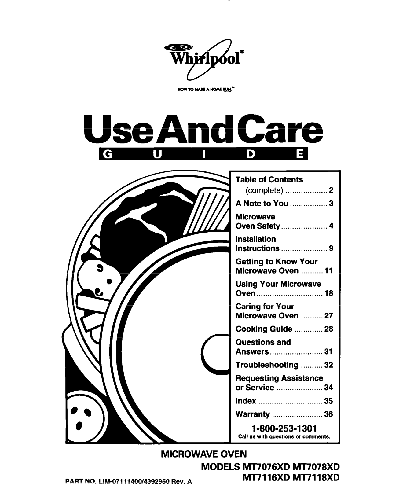 Whirlpool MT7076XD, Ml7078XD User Manual - ManualMachine.com