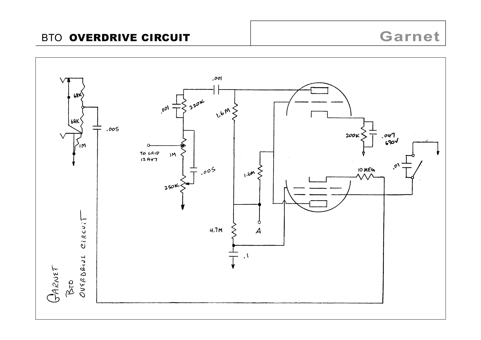 Garnet b260d schematic