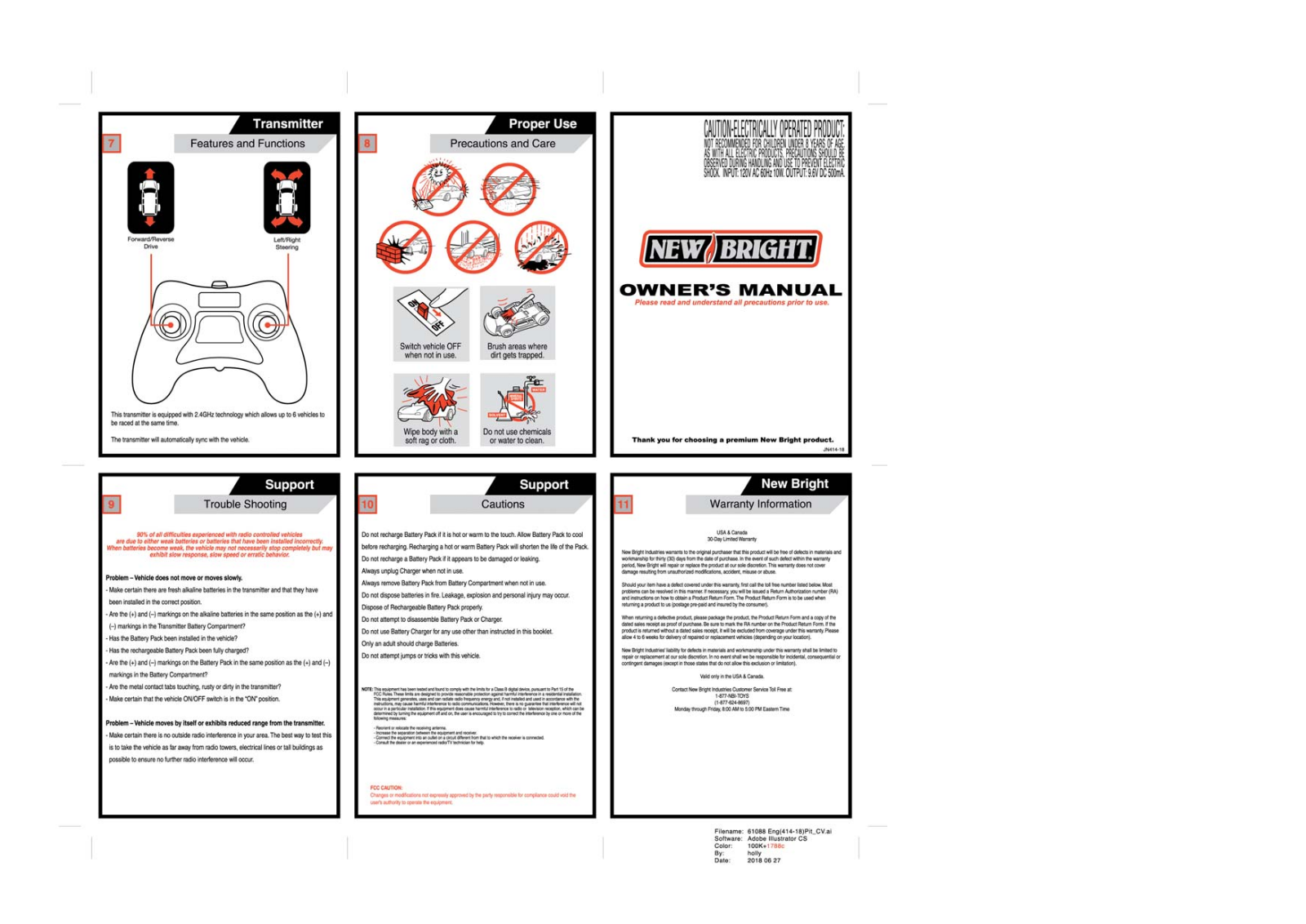 New Bright Co GF96NRR User Manual