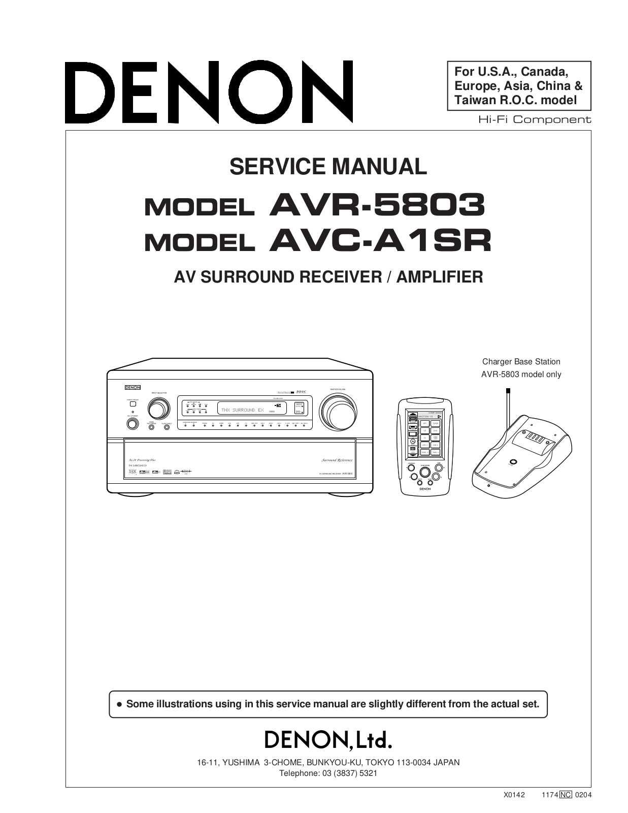 Denon AVR-5803, AVC-A1SR Schematic