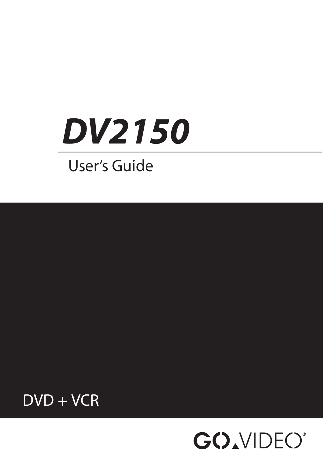 GoVideo DV2150 User Manual