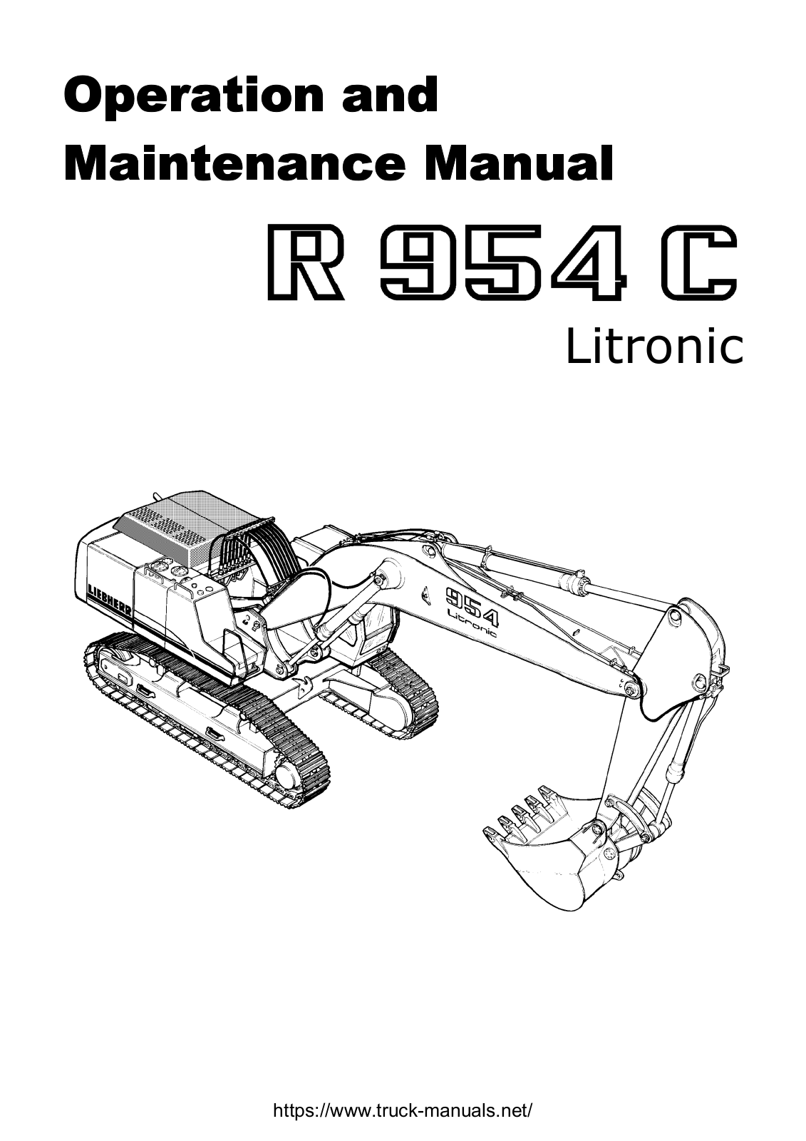 Liebherr R954C Operator Manual