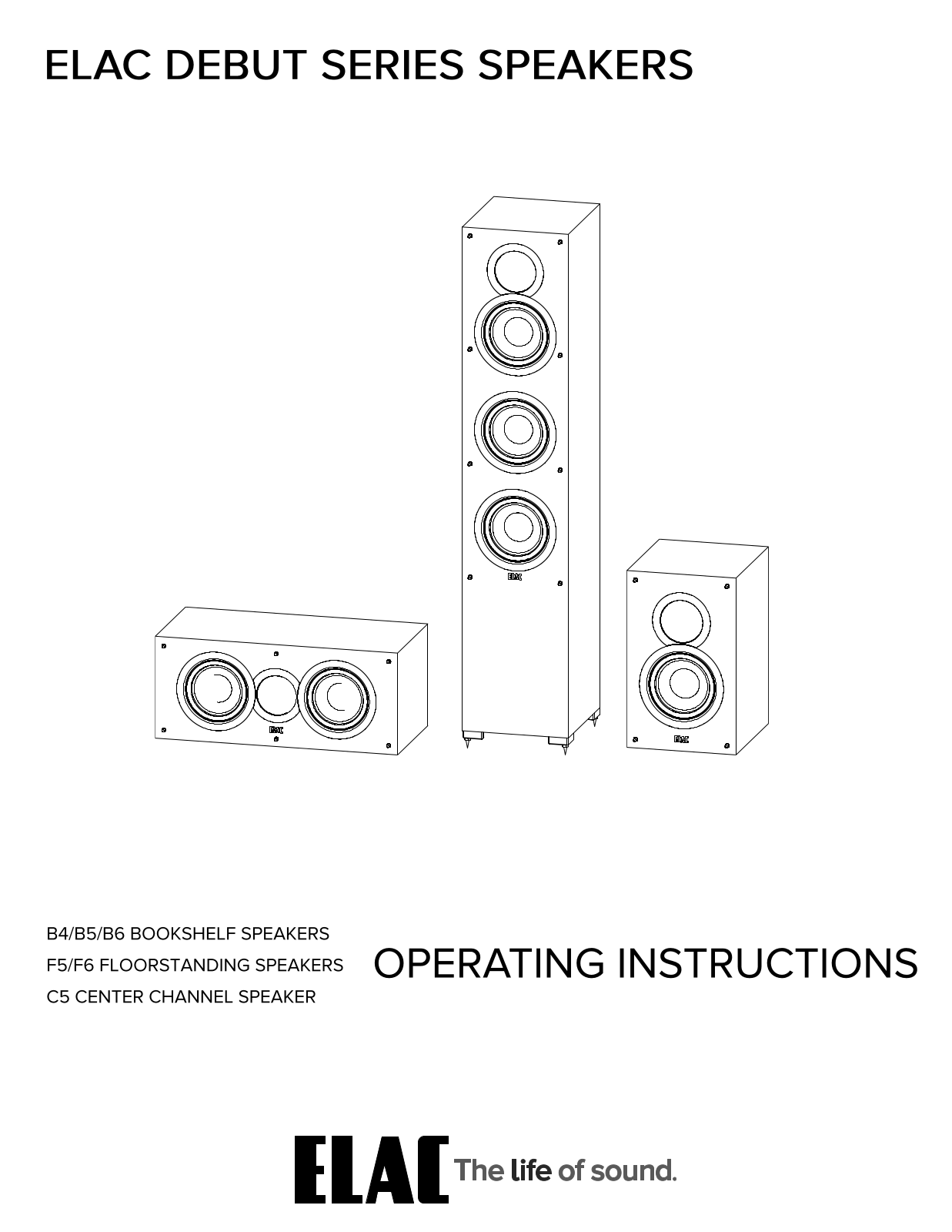 Elac Debut B4 Installation manual