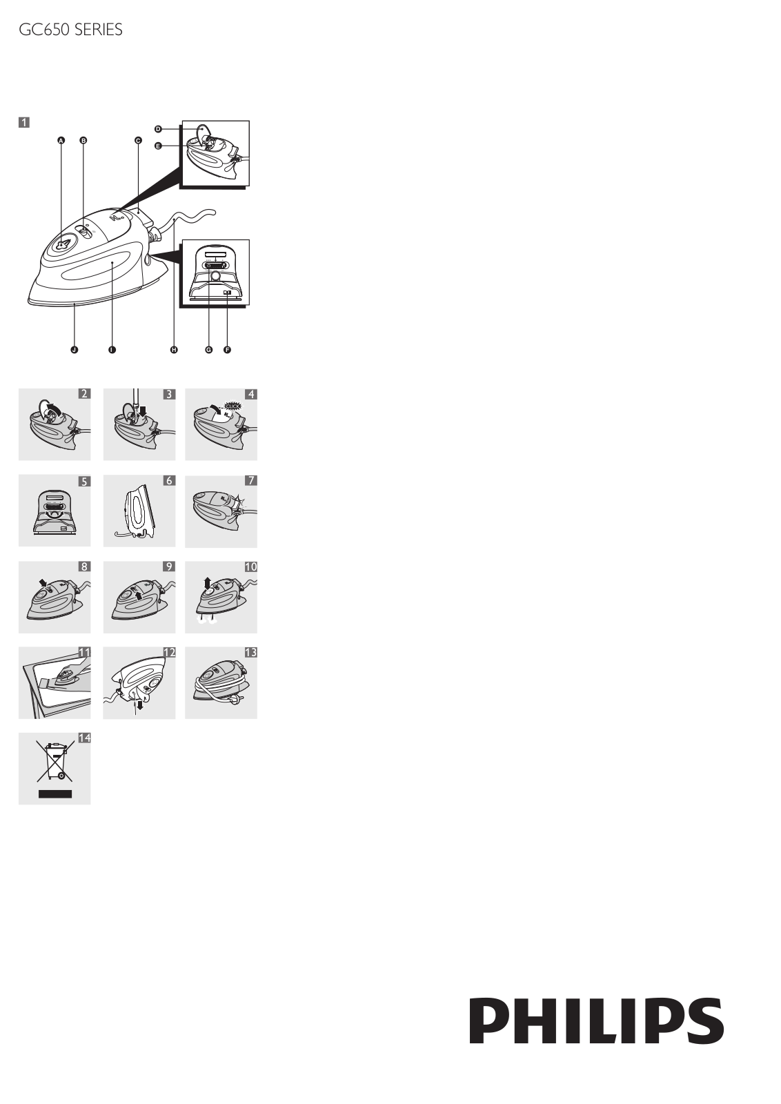 Philips Fer à repasser de voyage User Manual