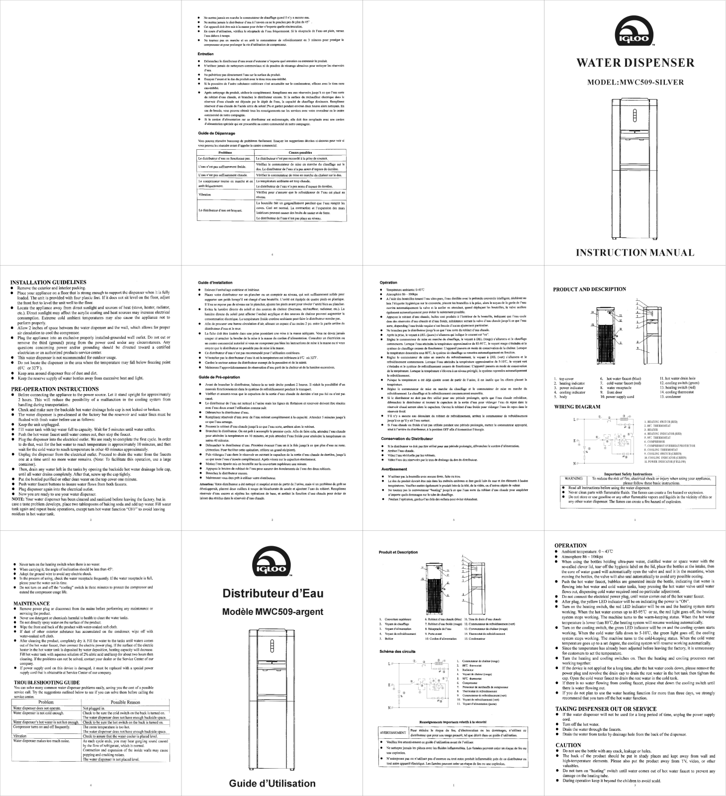 CURTIS MWC509 User Manual