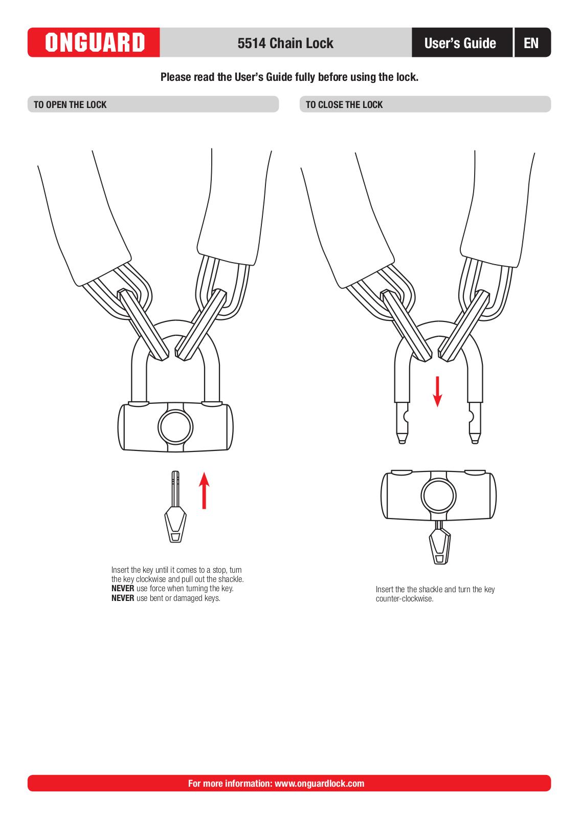 OnGuard 5514 User Manual