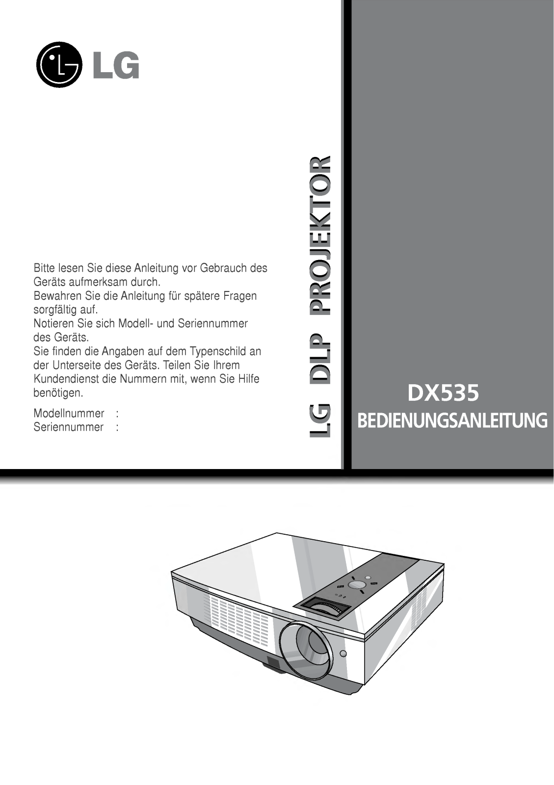 Lg DX535 User Manual