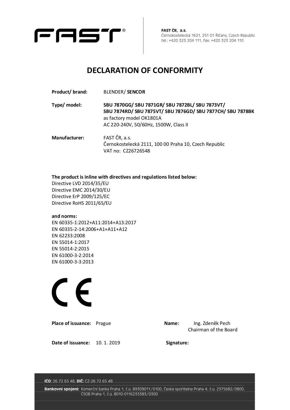 Sencor SBU 7875RS, SBU 7877CH User Manual - ManualMachine.com