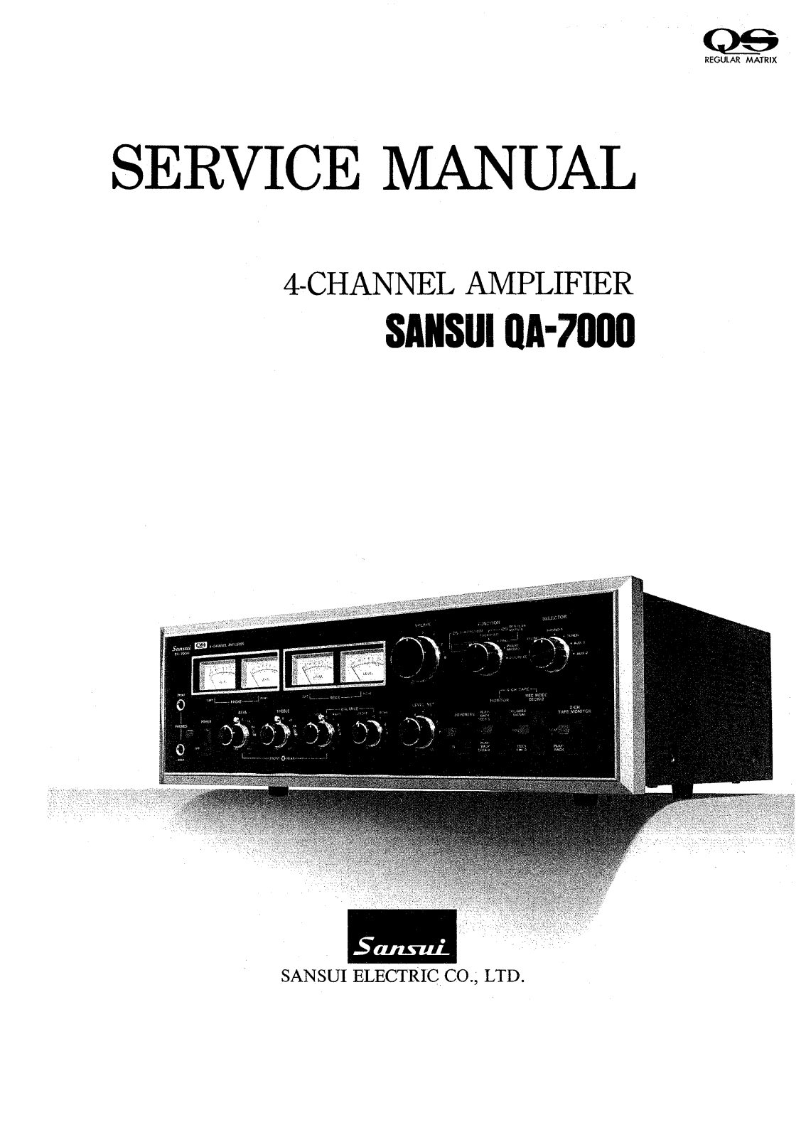 Sansui QA-7000 Service Manual