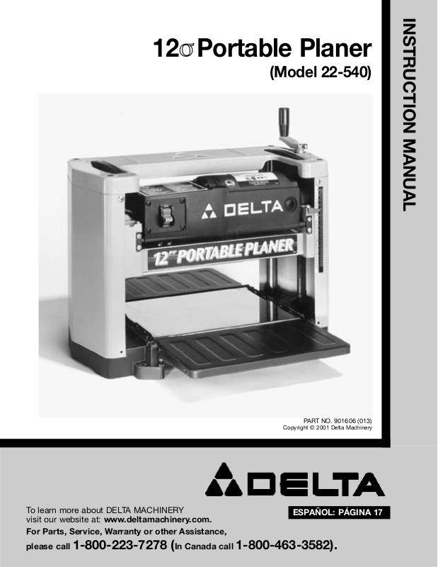 Delta 22540 User Manual
