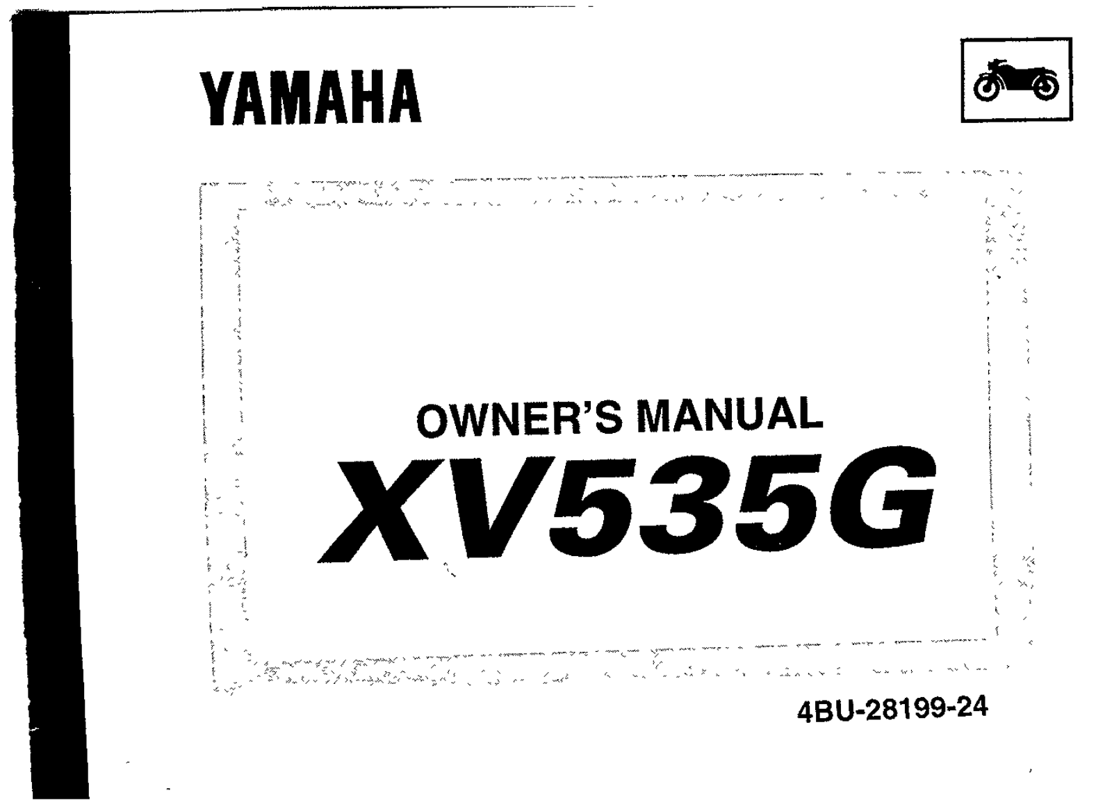 Yamaha XV535 G 1995 Owner's manual
