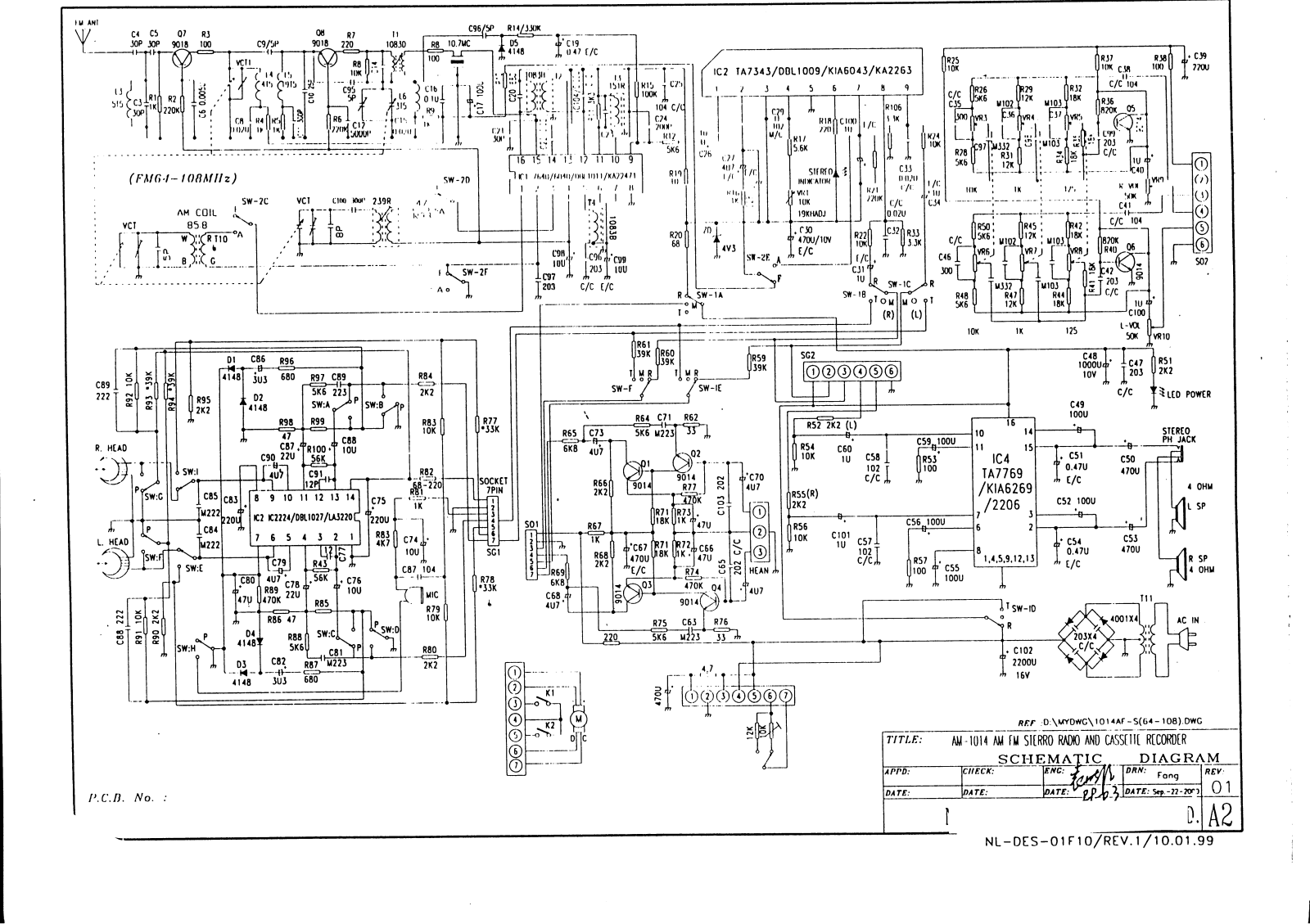 Vitek VT-3305 Schematic