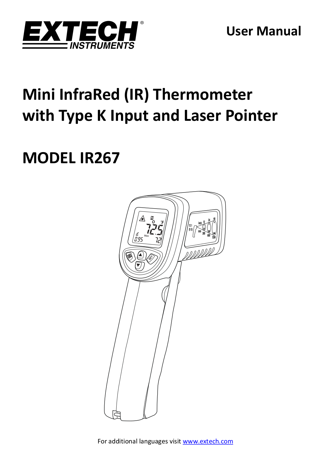 Extech IR267 Operating Manual